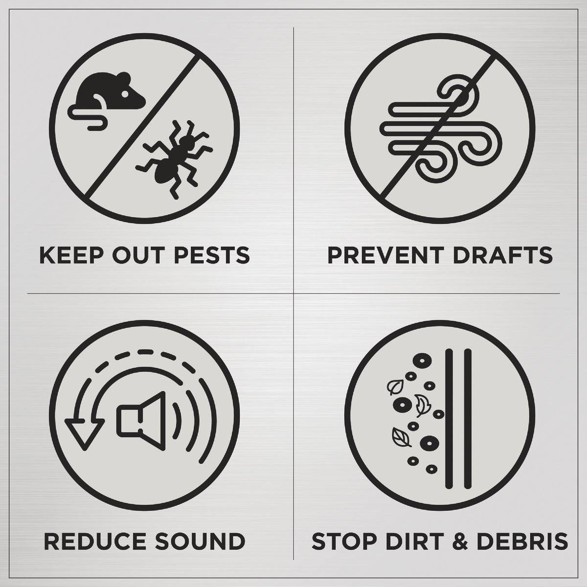 M-D Building Products 81 In. Premium Rubber PLATINUM Top and Sides Door Seal for Doors with Kerf/Channel, Beige Image 7