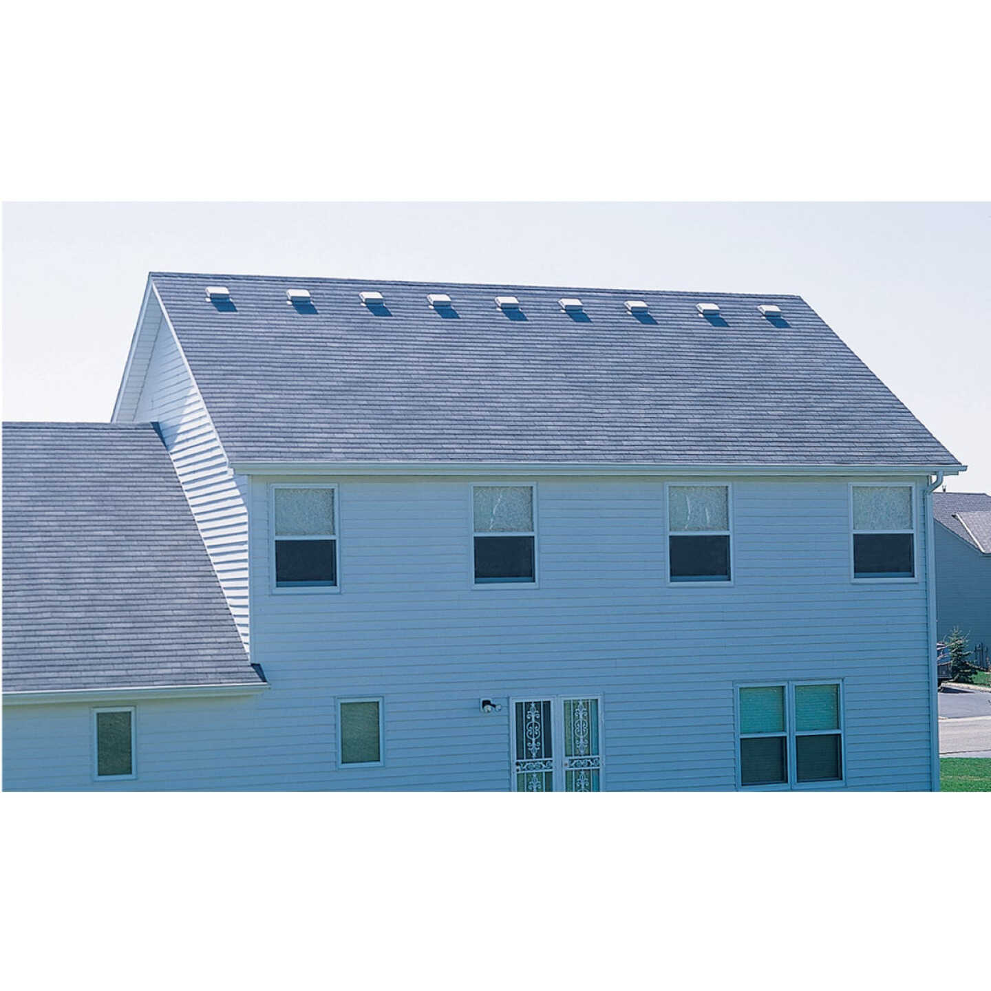 Airhawk 50 In. Gray Aluminum Slant Back Roof Vent Image 2