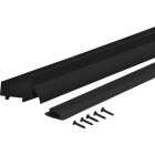 M-D Building Products 2.25 In. W. x 1.375 In. H. x 36 In. L. Aluminum Black Door Bottom Image 5