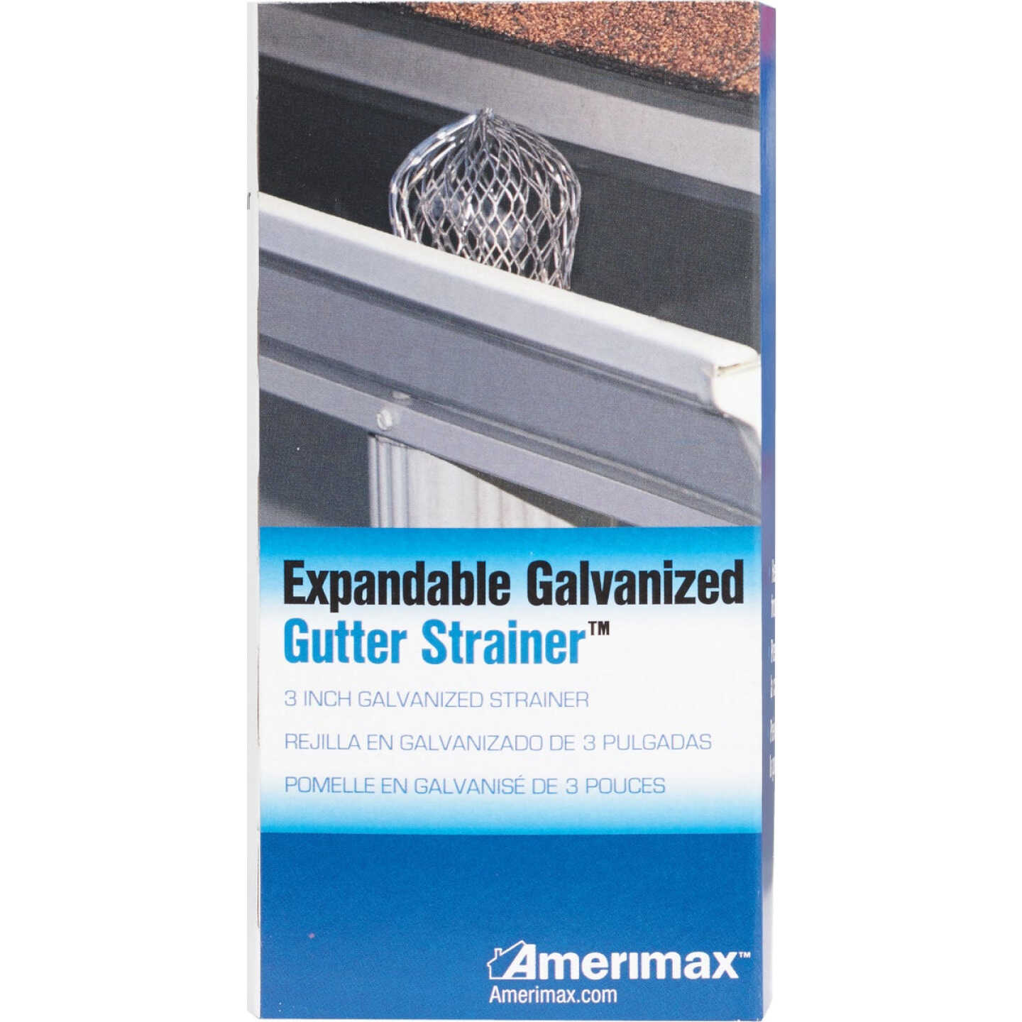 Amerimax Gutter Strainer 3 In. Expanded Galvanized Gutter Guard Image 2