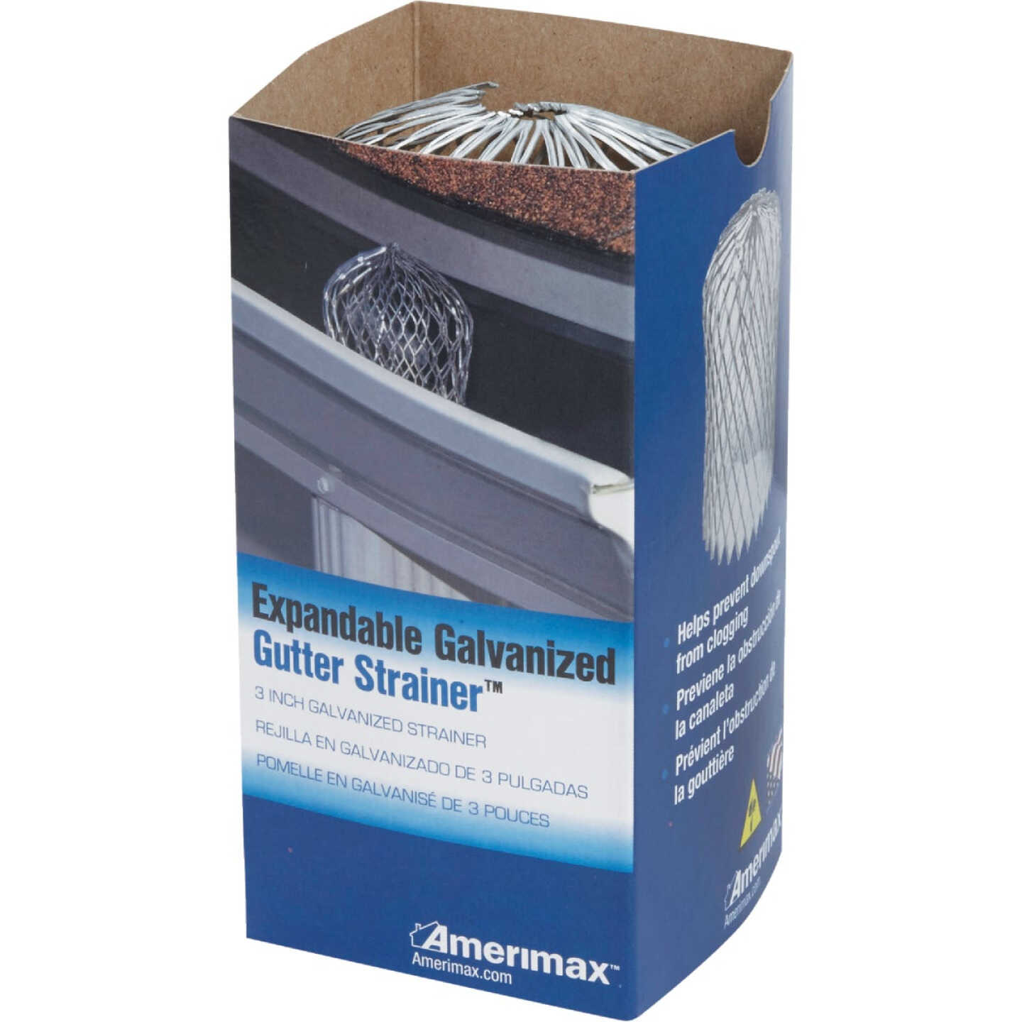 Amerimax Gutter Strainer 3 In. Expanded Galvanized Gutter Guard Image 3