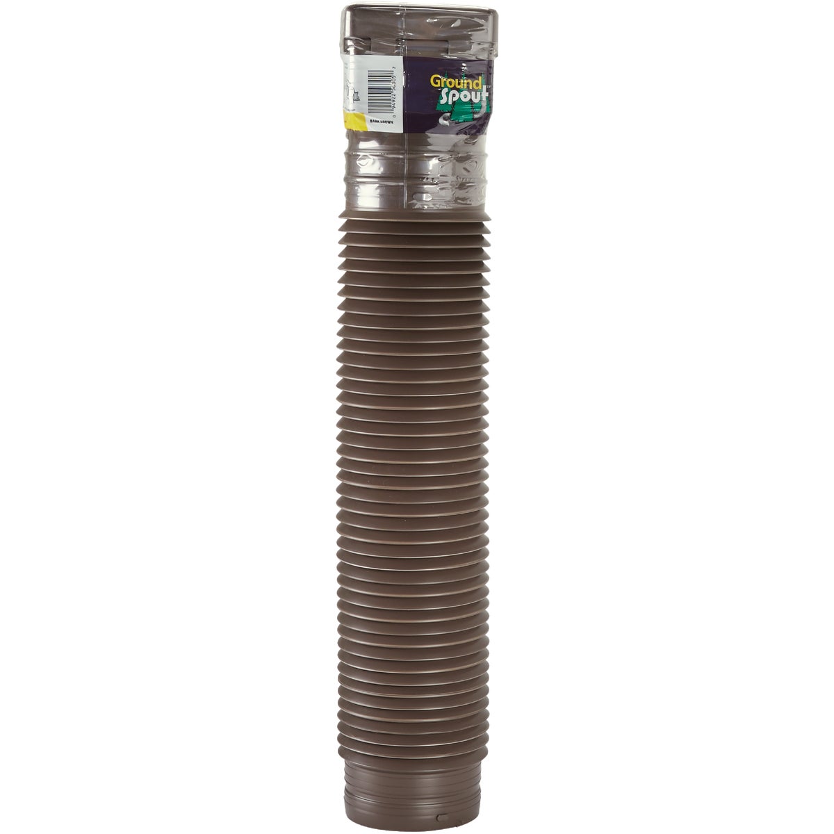 Spectra Metals Ground Spout 22 In. to 48 In. Brown K-Style Polypropylene Downspout Extender Image 3