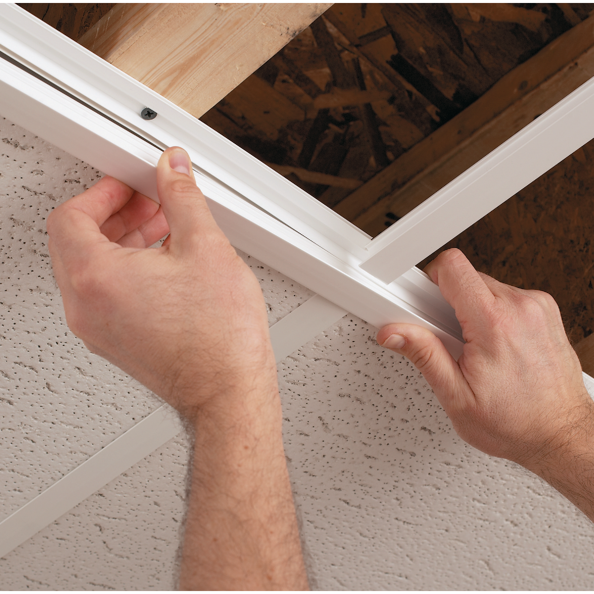 CeilingMax 8 Ft. x 15/16 In. White PVC Runner Image 2