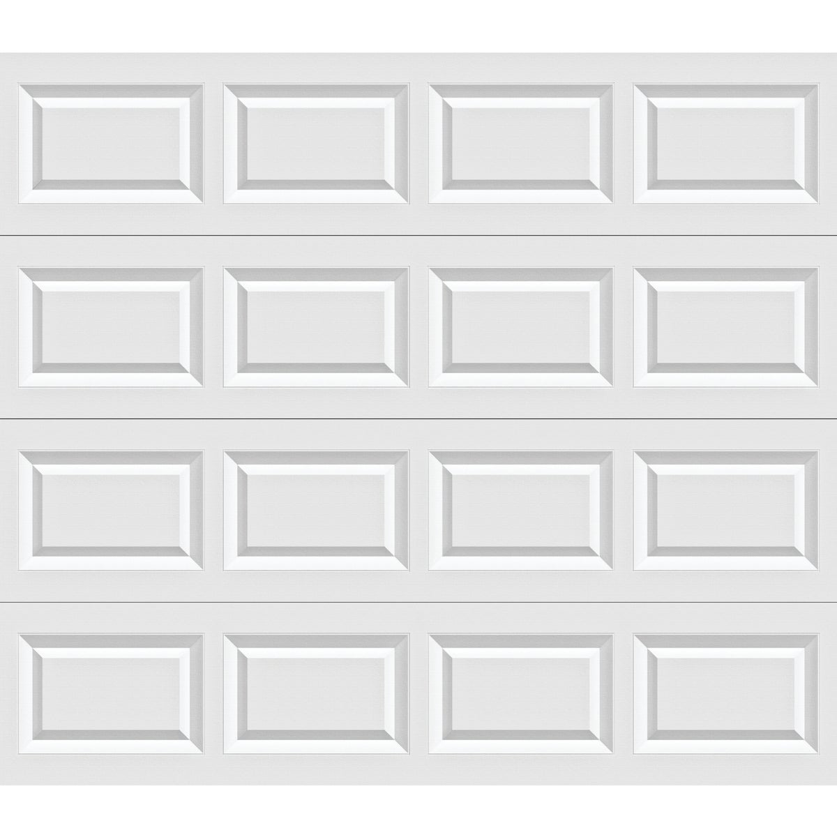 Holmes Bronze Series 8 Ft. W x 7 Ft. H White Steel Garage Door with Extension Springs