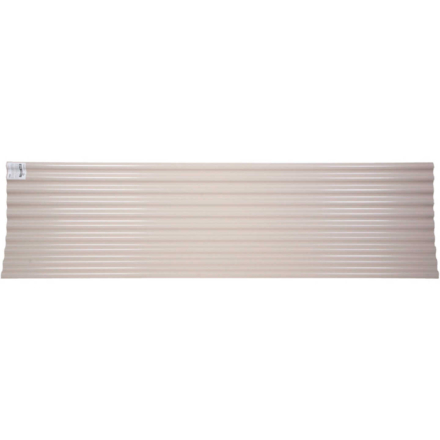 Tuftex Seacoaster 26 In. x 8 Ft. Opaque Tan Round Wave Vinyl Corrugated Panels Image 1