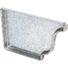 Amerimax 5 In. Galvanized Left Gutter End Cap Image 1
