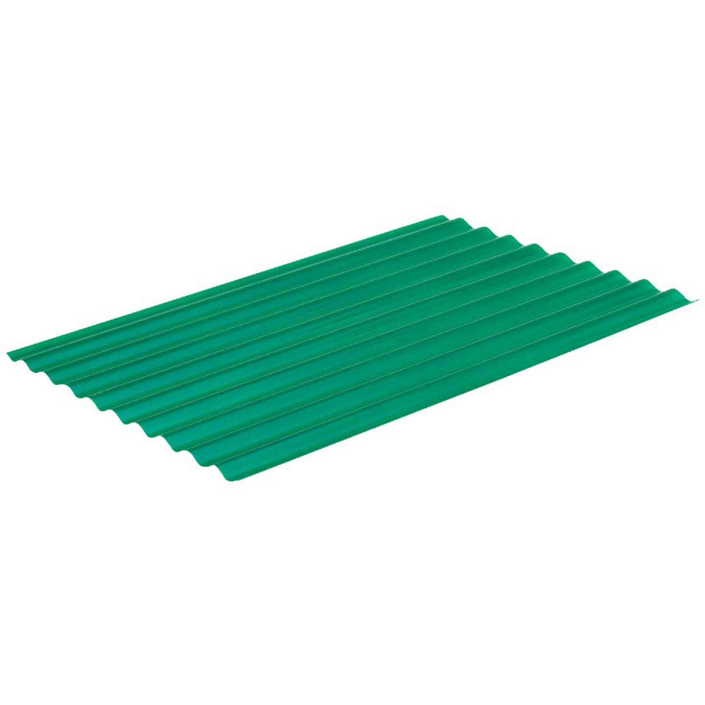 Sequentia Super600 26 In. x 8 Ft. Hunter Green Fiberglass Corrugated Panels Image 1
