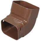 Amerimax 2 In. x 3 In. Brown Vinyl Front A Elbow Image 1