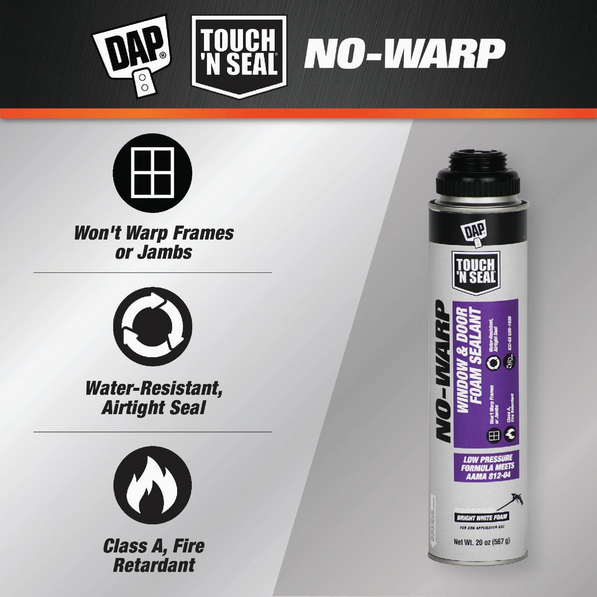 DAP Touch 'n Seal 20 Oz. No Warp Foam Sealant Image 2