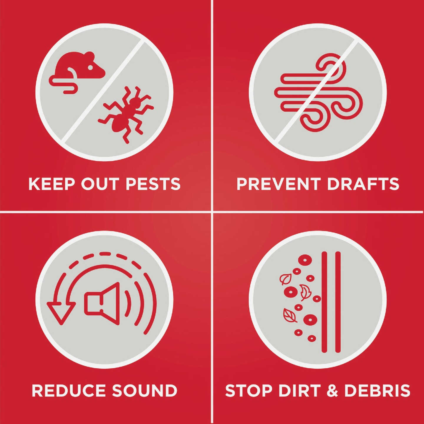 M-D Building Products CINCH 1.375 In. W. x 2.125 In. H. x 32 In. L. Vinyl & Rubber Brown Door Bottom Image 4