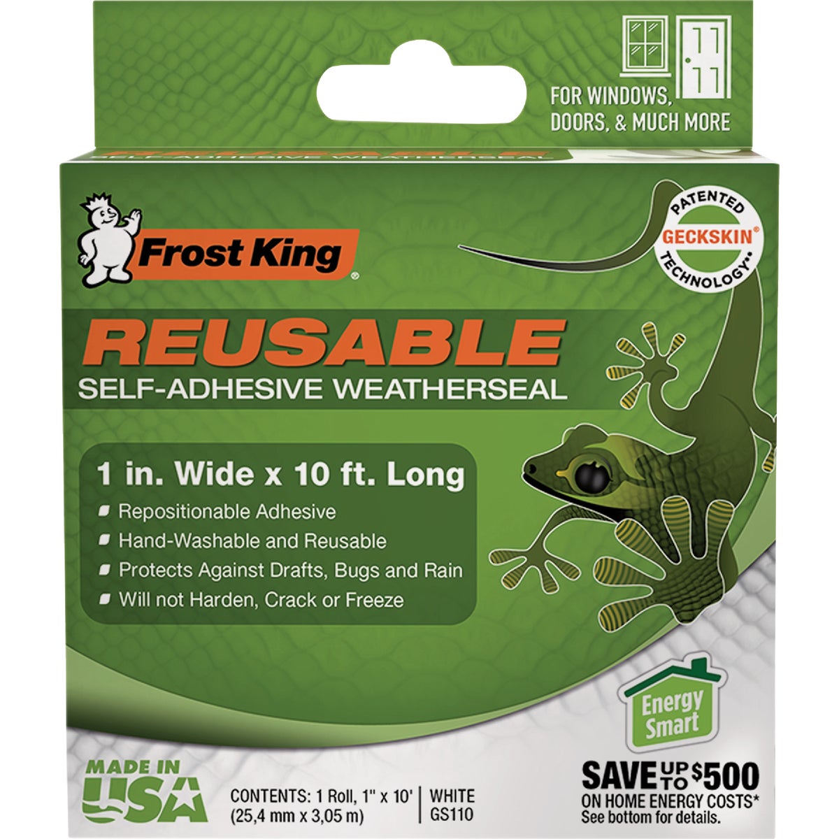 Frost King 1 In. x 10 Ft. Reusable Self-Adhesive Weatherseal Image 2