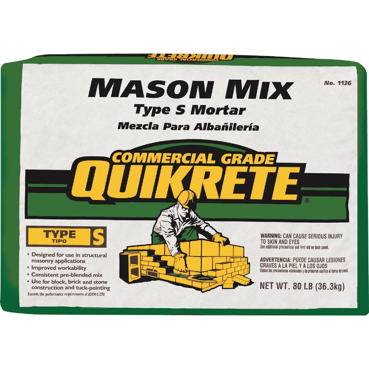 Quikrete 80 Lb. Type S Mason Mix