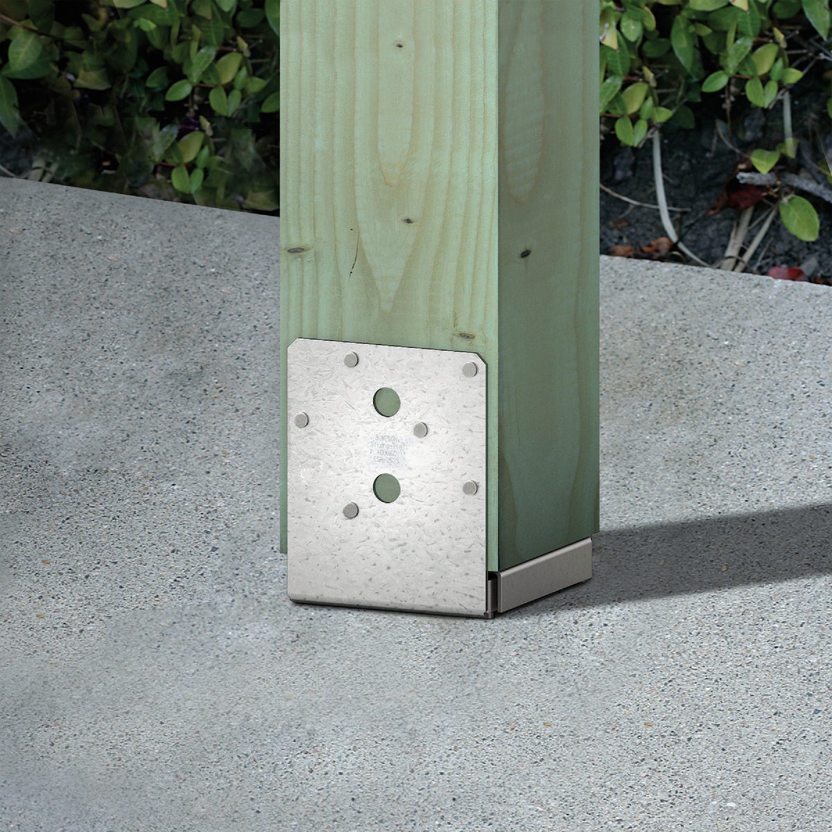 Simpson Strong-Tie ABU Stainless Steel Adjustable Post Base for 6x6 Image 2