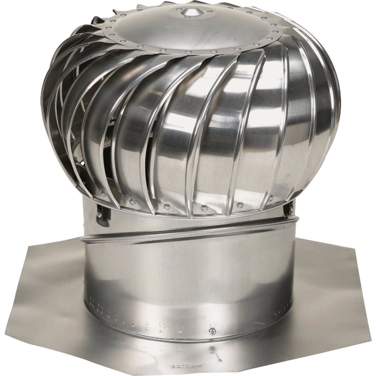 AirVent 12 In. Aluminum Internally Braced Wind Turbine Attic Vent
