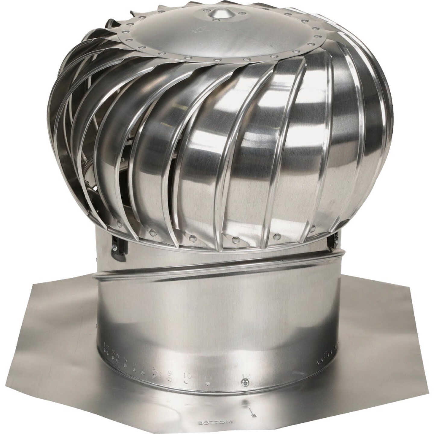AirVent 12 In. Aluminum Internally Braced Wind Turbine Attic Vent Image 1