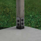 Simpson Strong-Tie Outdoor Accents Avant Collection ZMAX 4X Black Post Base Side Plate (2 Ct.) Image 5