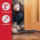 M-D Building Products CINCH 1.375 In. W. x 2.125 In. H. x 32 In. L. Vinyl & Rubber White Door Bottom Image 3