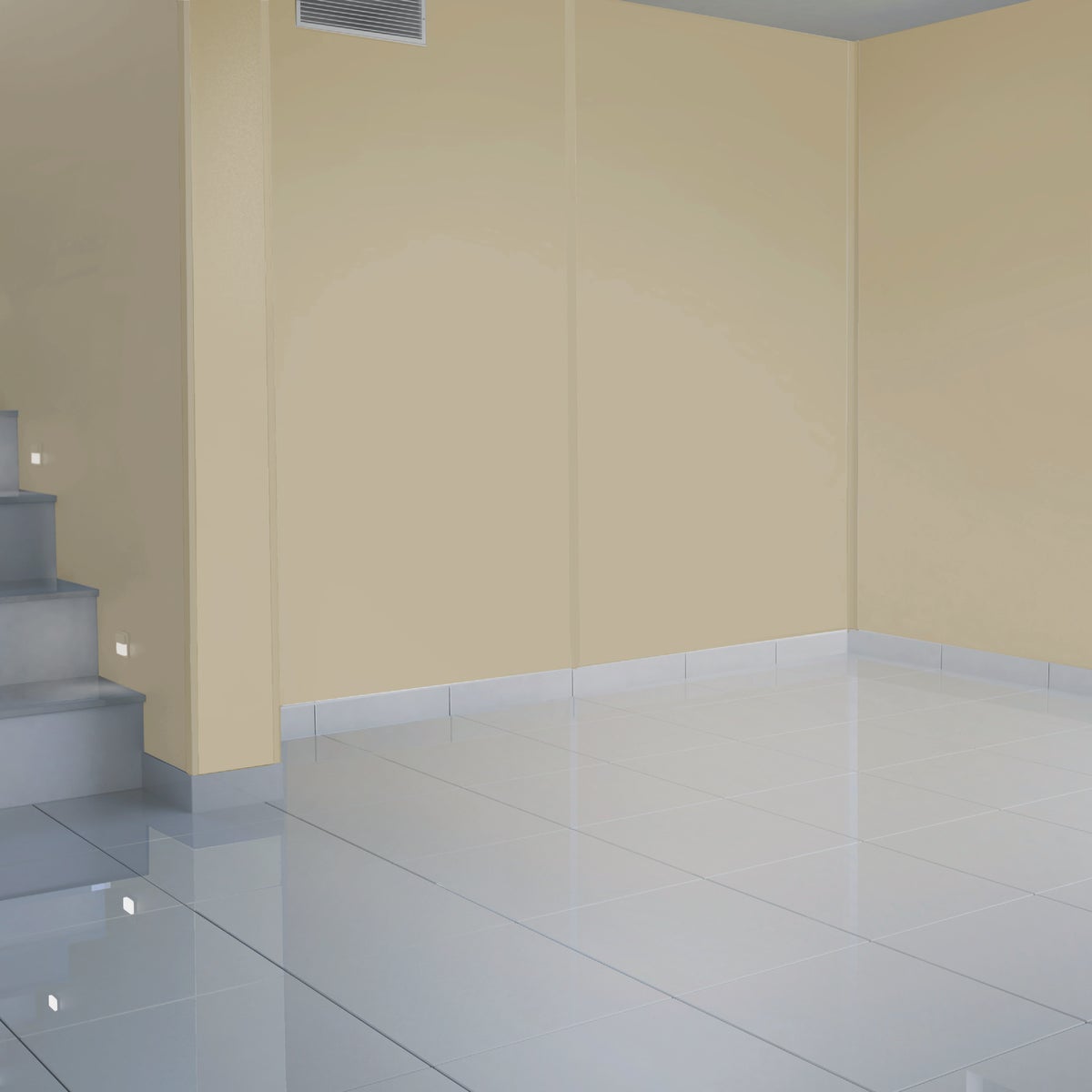 Palram Palclad 8 Ft. Almond PVC Interior Inside Corner Molding Image 2