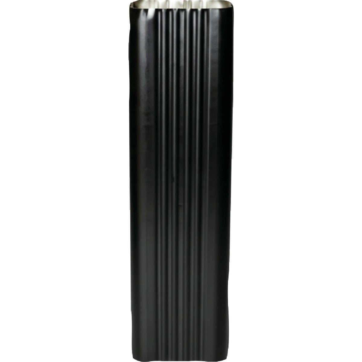 Spectra Metals 3 In. x 4 In. x 15 In. K-Style Black Aluminum Downspout Extension Image 1