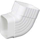 Amerimax 2 In. x 3 In. White Vinyl Side B Elbow Image 1