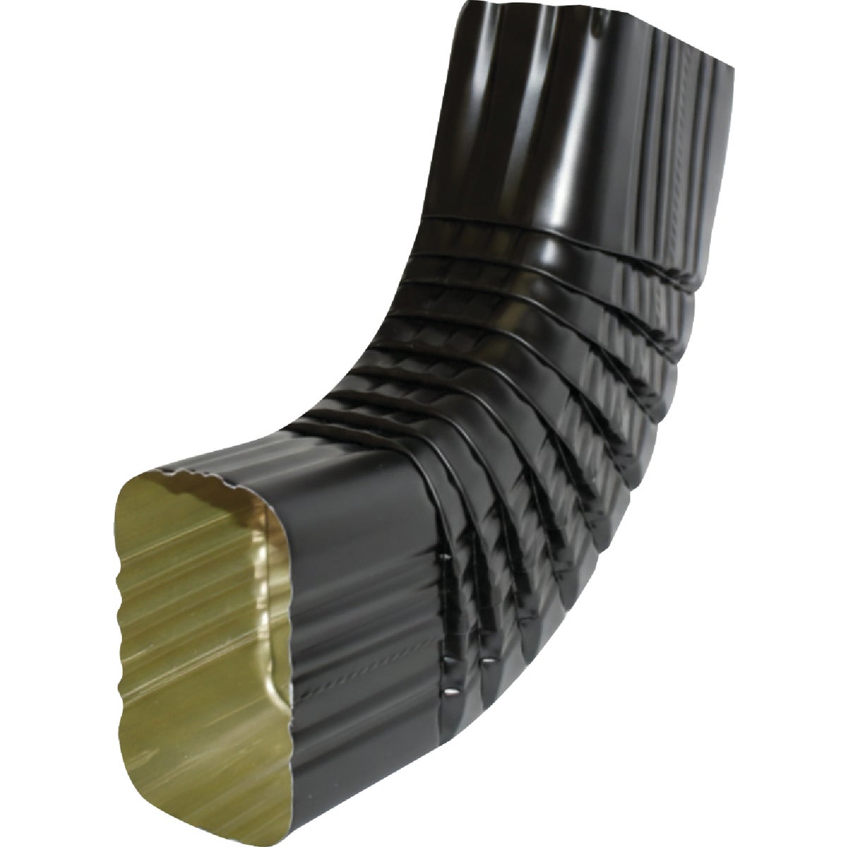 Spectra Metals 3 In. x 4 In. Aluminum Black Side Downspout Elbow Image 3