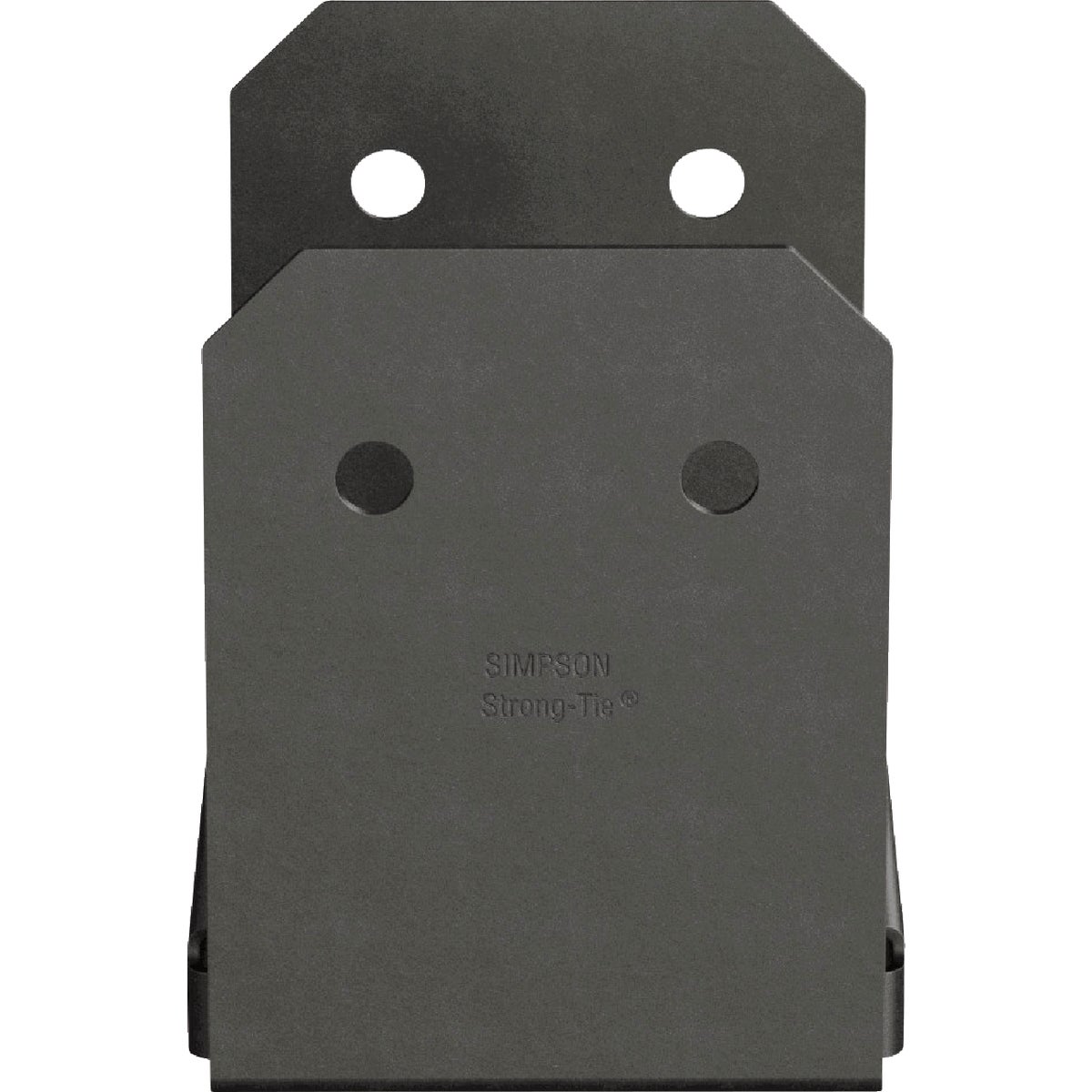 Simpson Strong-Tie Outdoor Accents Avant Collection ZMAX 6X6 Black Rough Post Base Image 4