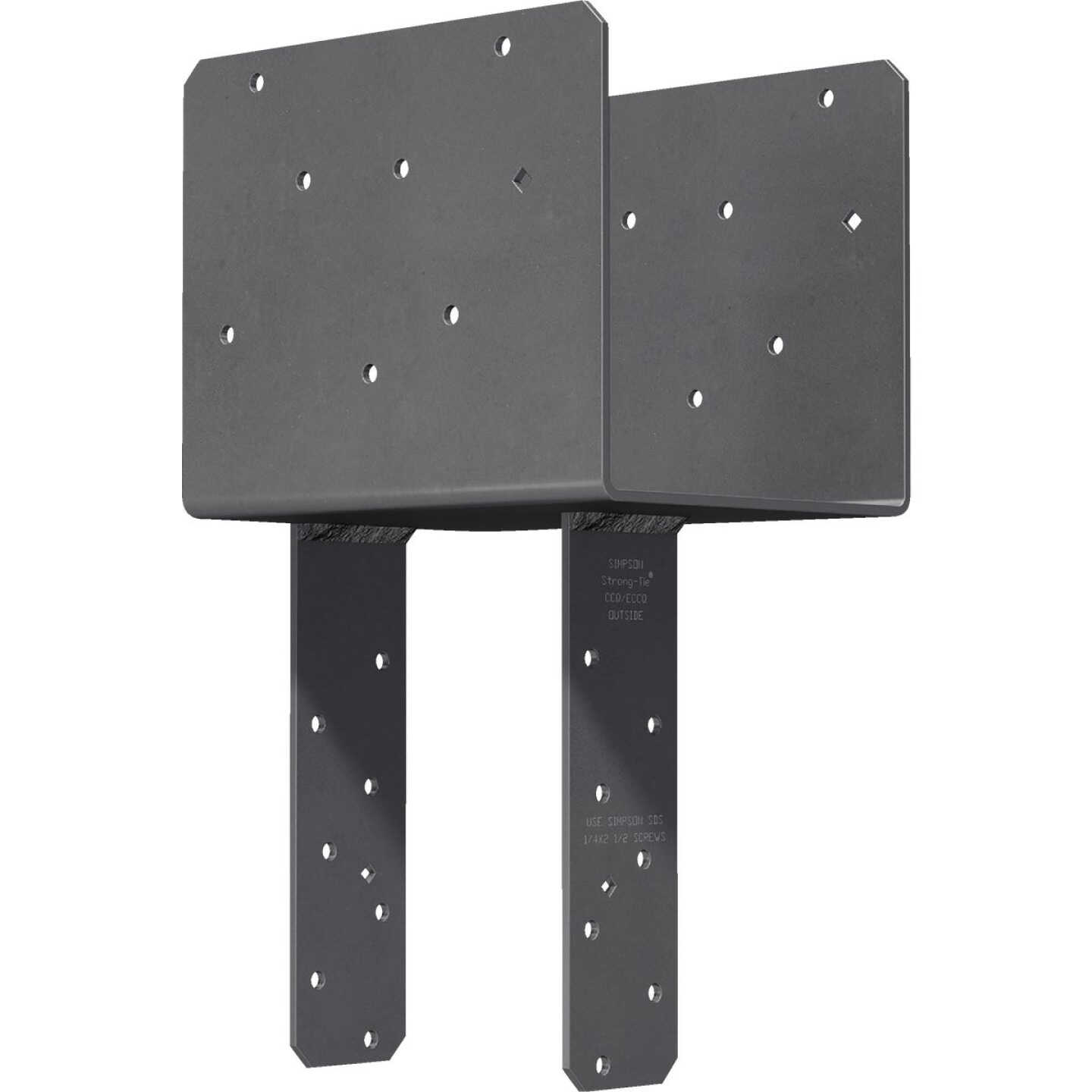 Simpson Strong-Tie 7 In. x 8 In. 7 ga Gray Paint End Column Cap Image 1