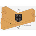 Simpson Strong-Tie Outdoor Accents Avant Collection ZMAX 6X 90 Deg. 12 ga Black Framing Angle Image 3