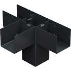 Simpson Strong-Tie Outdoor Accents Sage System Black Powder-Coated Middle-T Connector for 6x6 with Screws Image 3