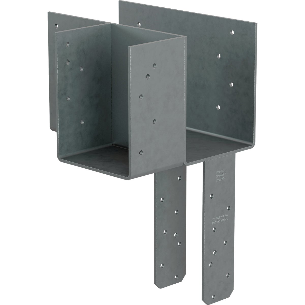 Simpson Strong-Tie ECCLRQ L-Shape End Column Cap for 6x Beam, 6x Post with Strong-Drive SDS Screws, Skewed Right