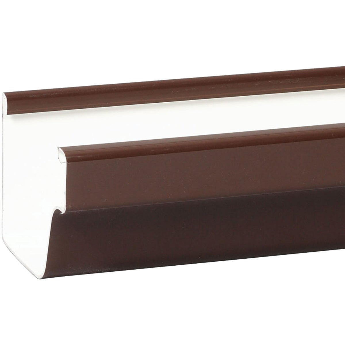 Amerimax 5 In. Traditional K-Style Brown Vinyl Gutter 10 Ft.