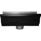 Spectra Metals 5 In. K Style Aluminum Black Gutter Round Drop Outlet Image 1