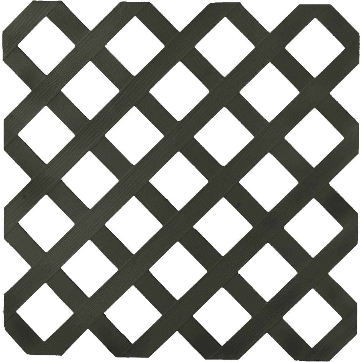 Deckorators 4 Ft. W x 8 Ft. L x 1/8 In. Thick Black Vinyl Lattice Panel Image 1