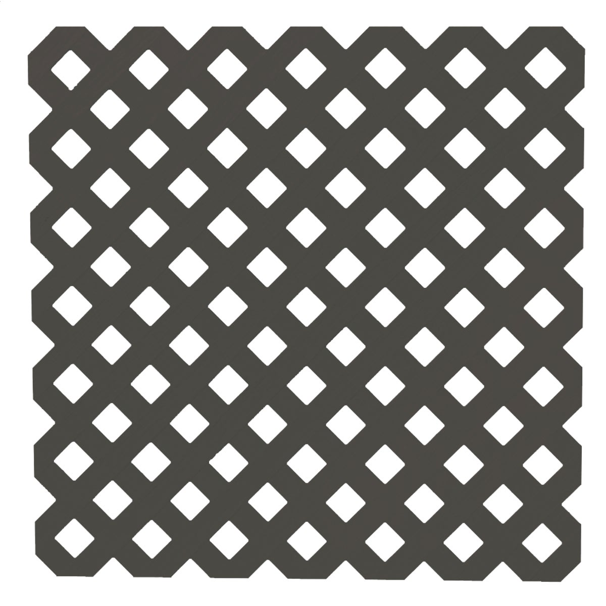 Deckorators 4 Ft. W x 8 Ft. L x 1/8 In. Thick Black Vinyl Privacy Lattice Panel