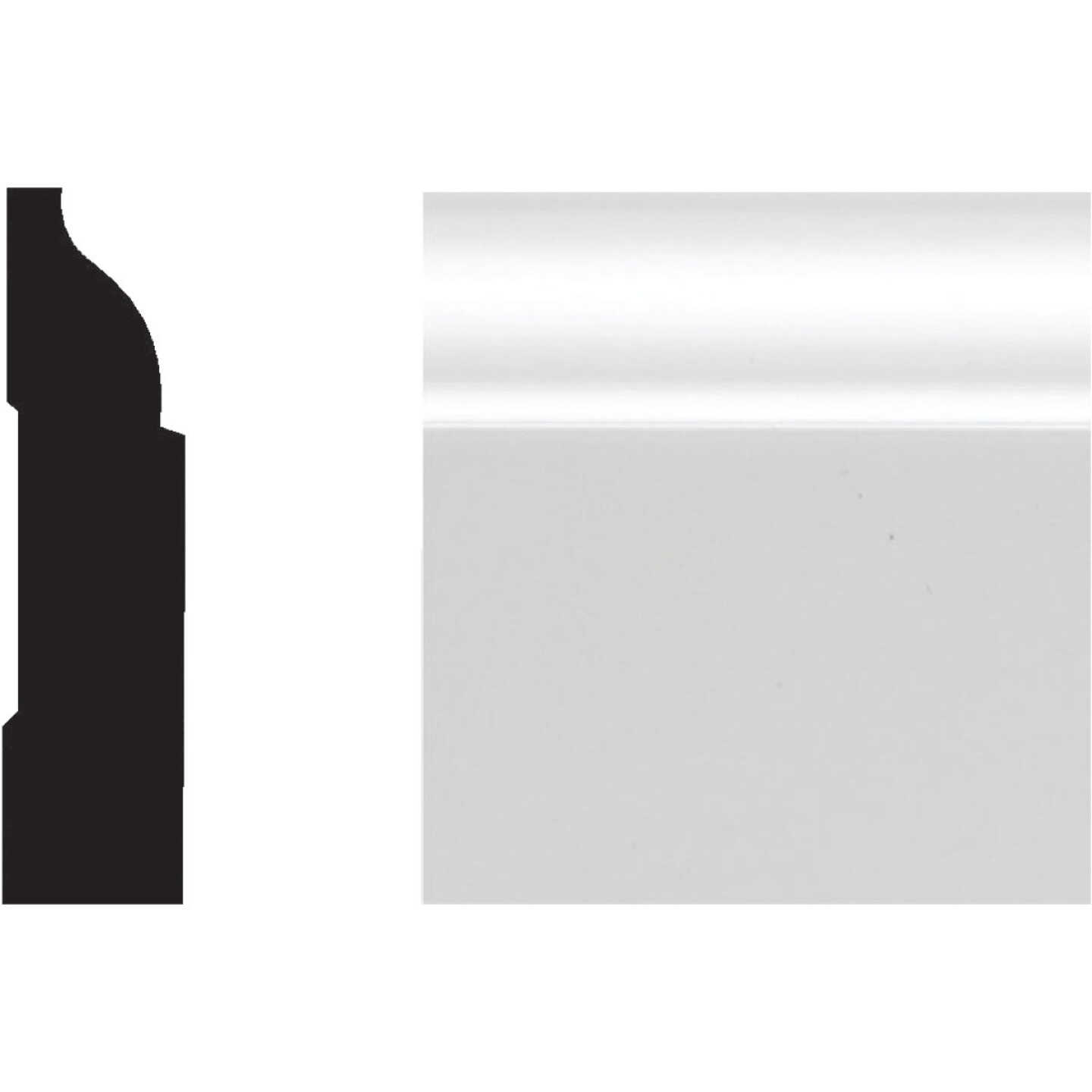 Royal 3/8 In. W. x 1-1/4 In. H. x 7 Ft. L. White PVC Colonial Stop Molding Image 1