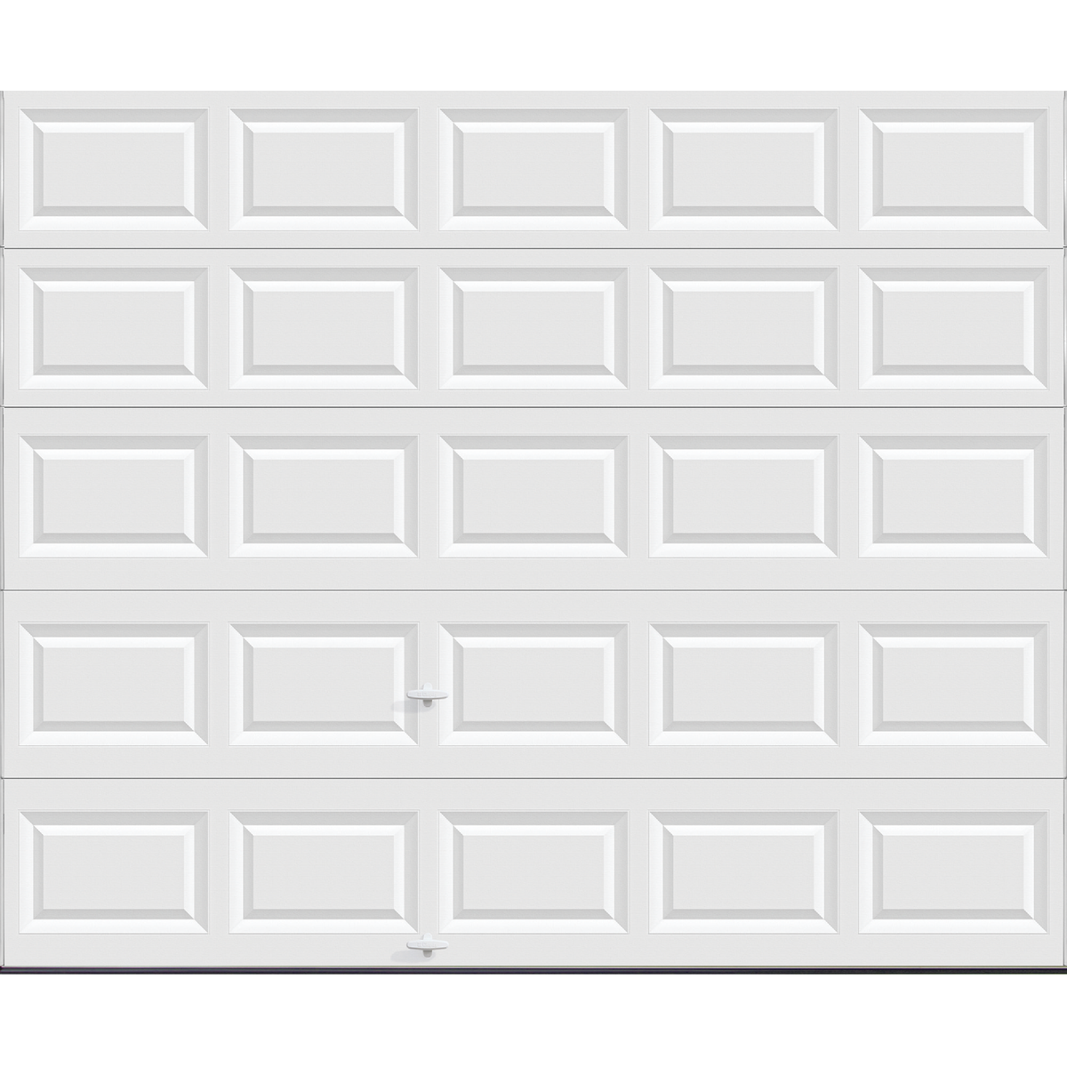 Holmes Bronze Series 10 Ft. W x 8 Ft. H White Steel Garage Door with EZ-Set Torsion Spring