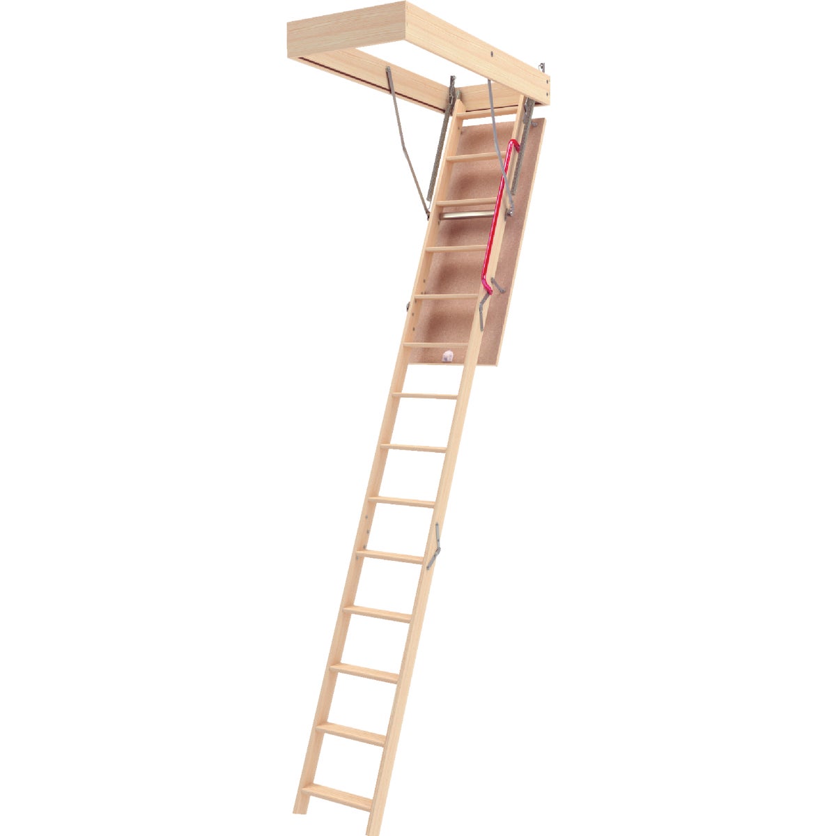 Fakro LWB 7 Ft. 10 In. to 10 Ft. 1 In. 22-1/2 In. x 54 In. Wood Attic Stairs, 350 Lb. Load