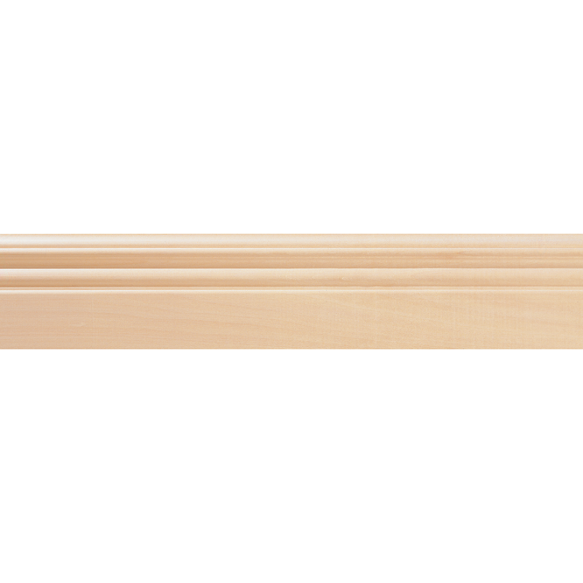 House of Fara 5/8 In. W. x 4 In. H. x 8 Ft. L. Hardwood Decorative Base Molding Image 2