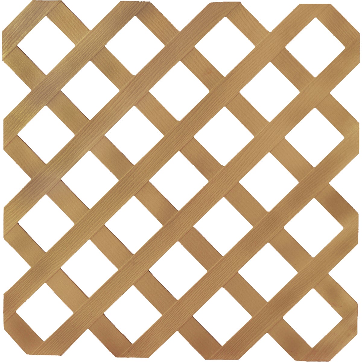 Deckorators 4 Ft. W x 8 Ft. L x 1/8 In. Thick Cedar Colored Vinyl Lattice Panel