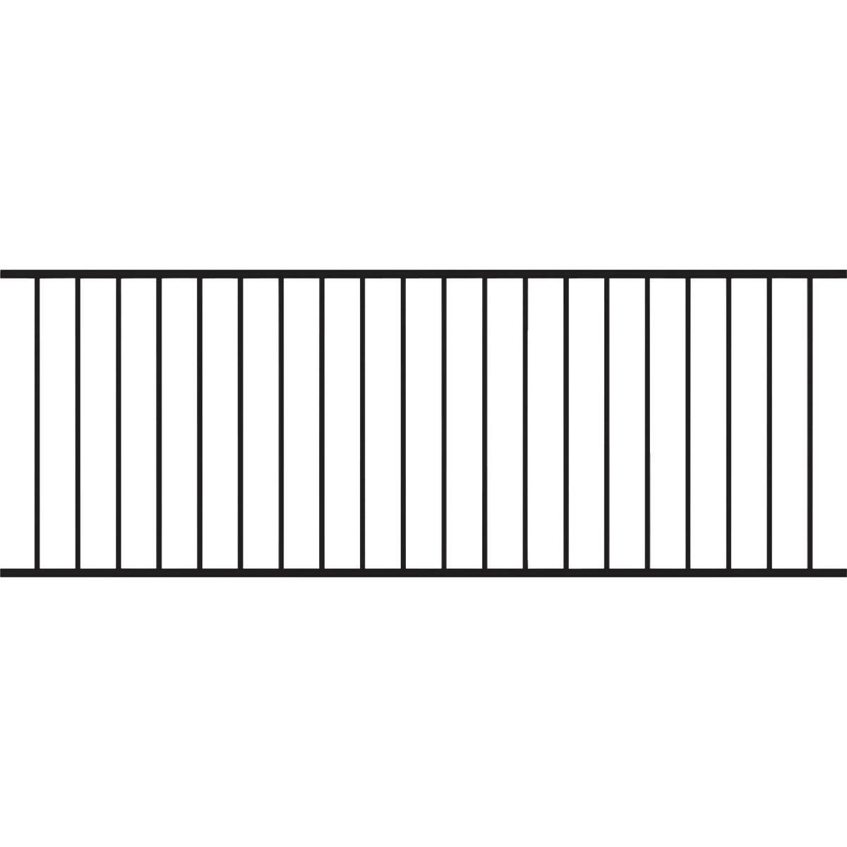 Fortress Building Products Fe26 34 In. H x 8 Ft. L Black Sand Galvanized Steel Railing Panel