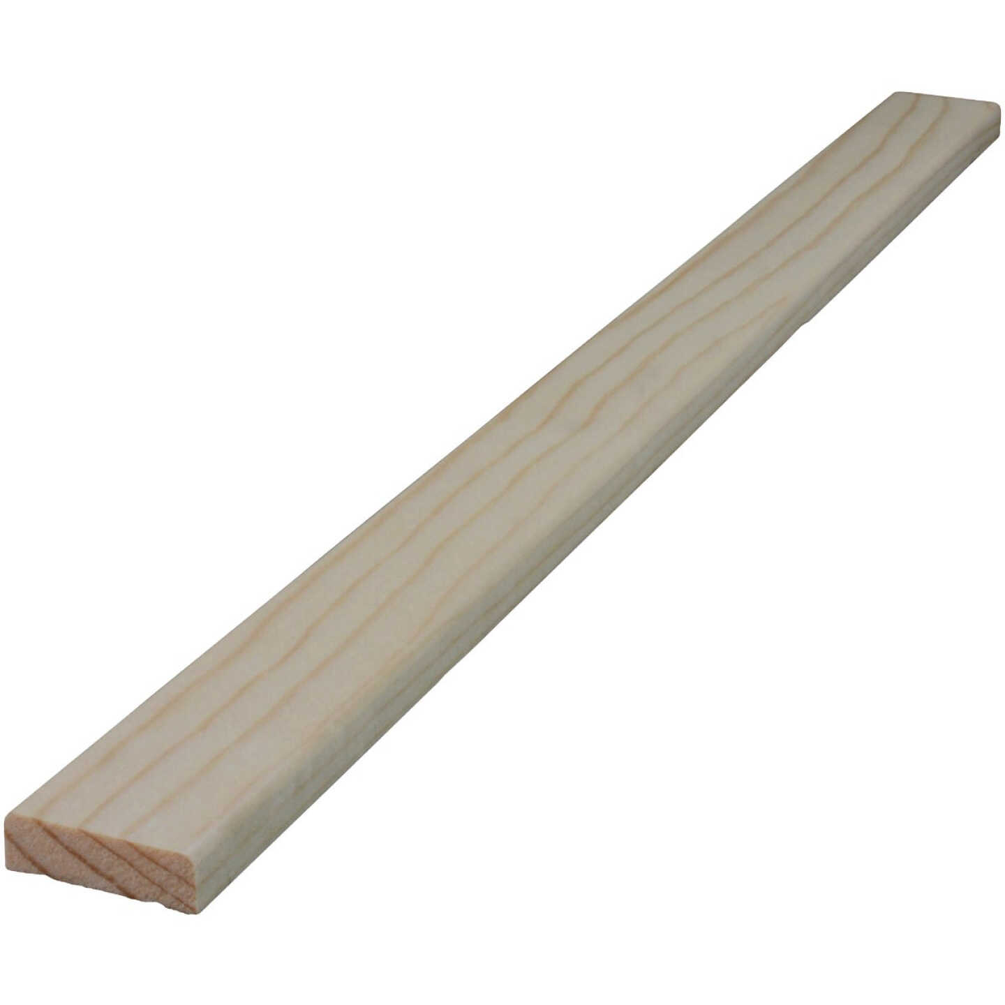 Alexandria Moulding 3/8 In. W. x 1-1/4 In. H. x 7 Ft. L. Solid Pine Stop Molding Image 1