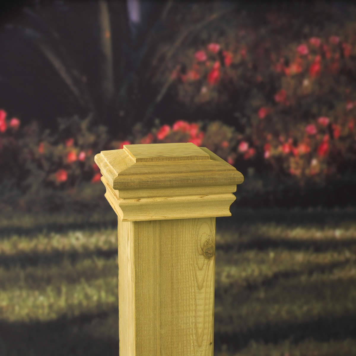 Deckorators 6 In. x 6 In. Pressure-Treated Pine Press-On Post Cap Image 2