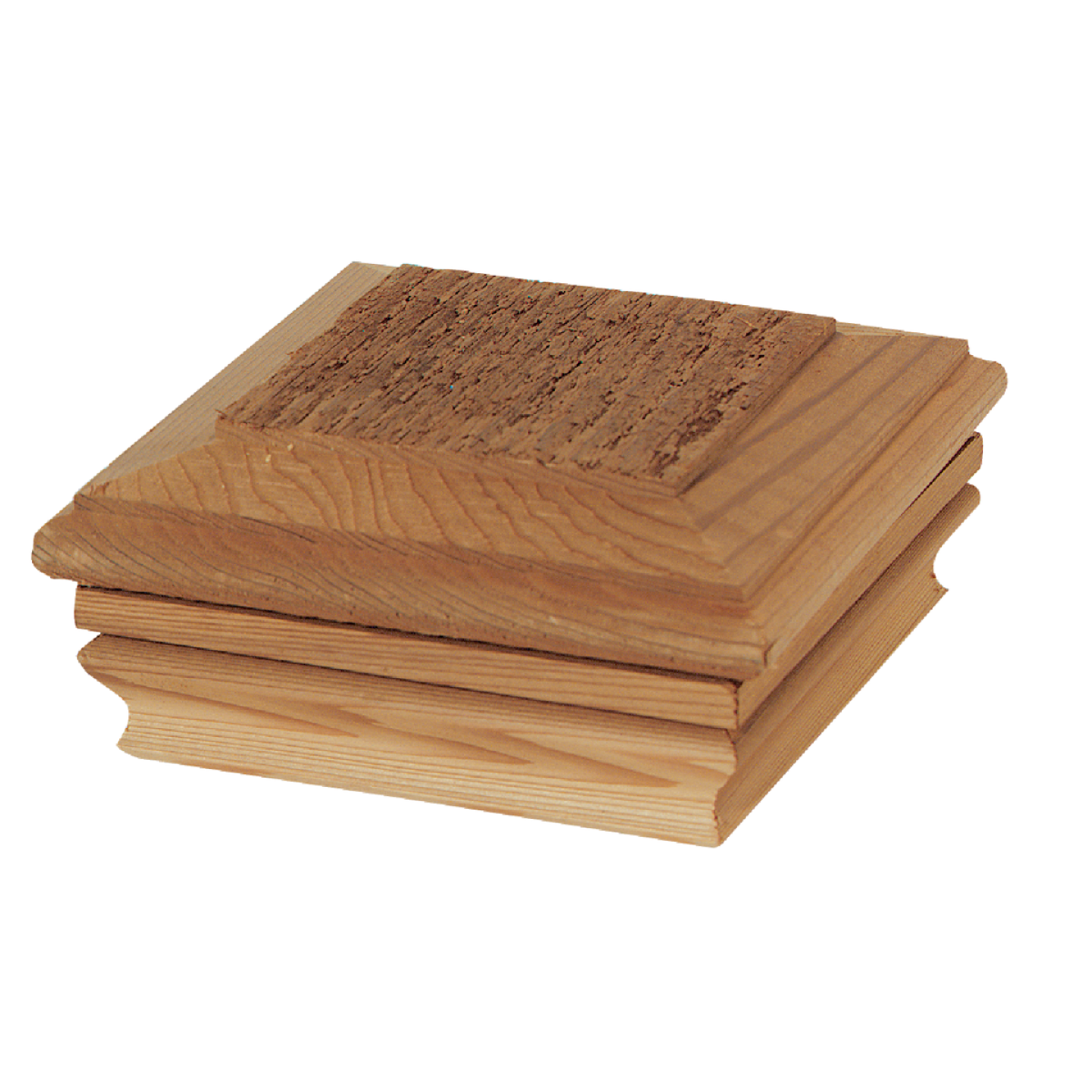 Deckorators 4 In. x 4 In. Cedar Hatteras Flat Top Post Cap Image 1