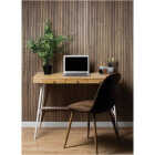 American Pacific 1/4 In. x 4 Ft. x 8 Ft. Fluted Walnut Acoustic Wall Panel Image 2