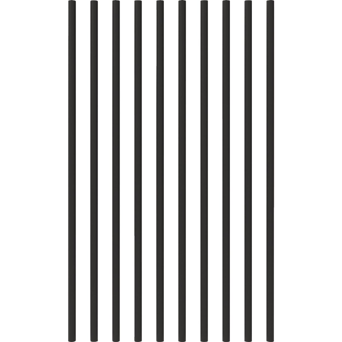 Fortress Building Products 32 In. x 3/4 In. Black Sand Galvanized Steel Round Railing Baluster (10-Pack)