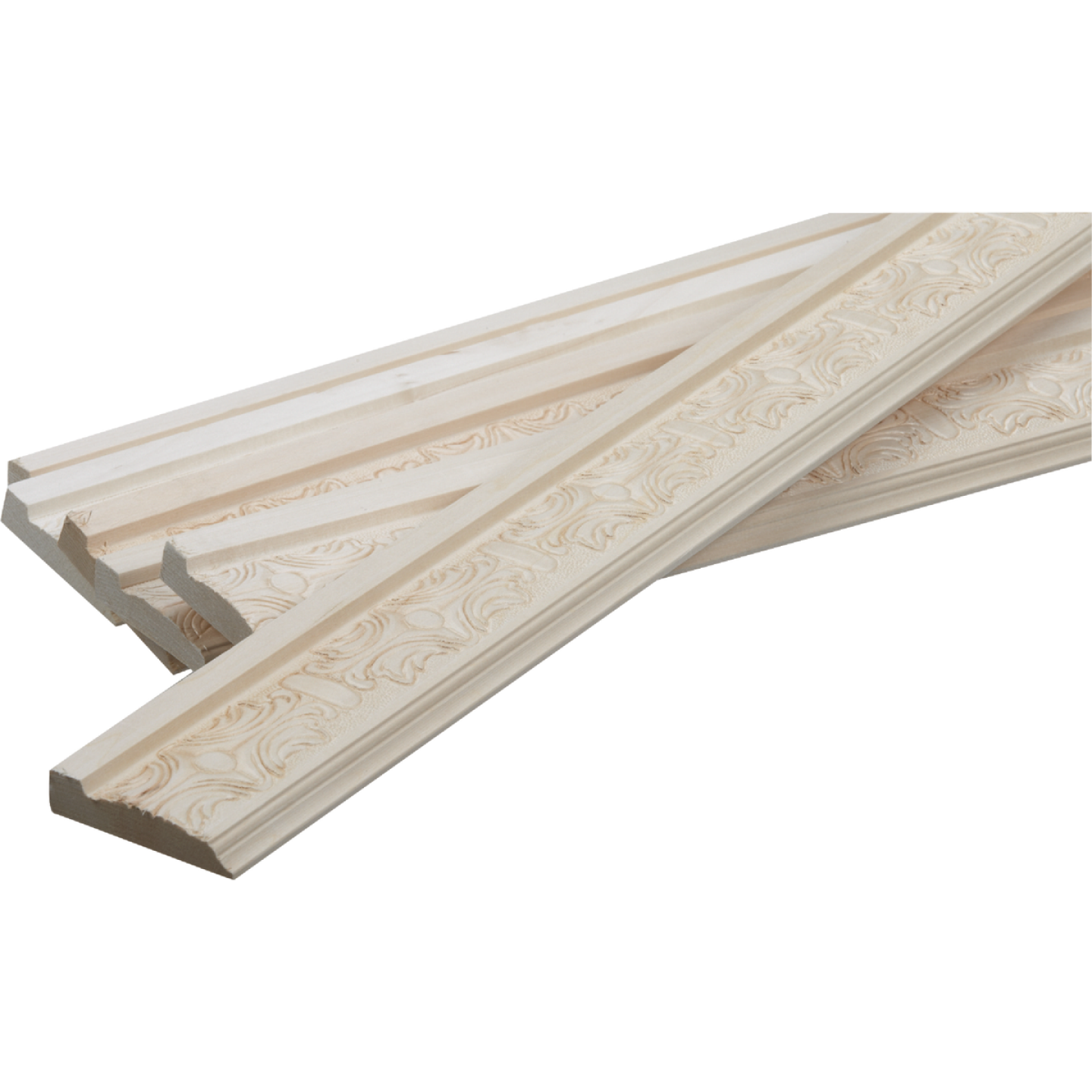 House of Fara 21/32 In. W. x 3 In. H. x 8 Ft. L. Hardwood Victorian Chair Rail Molding Image 2