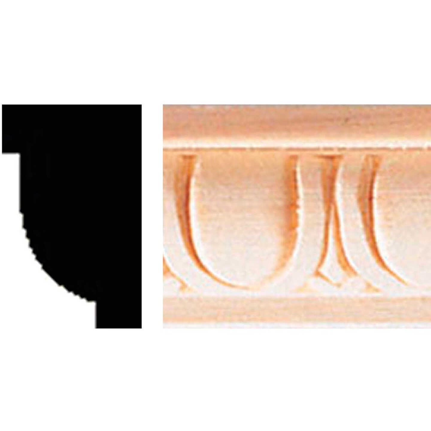 House of Fara 5/8 In. x 1 In. x 8 Ft. Hardwood Decorative Egg & Dart Detail Molding Image 1