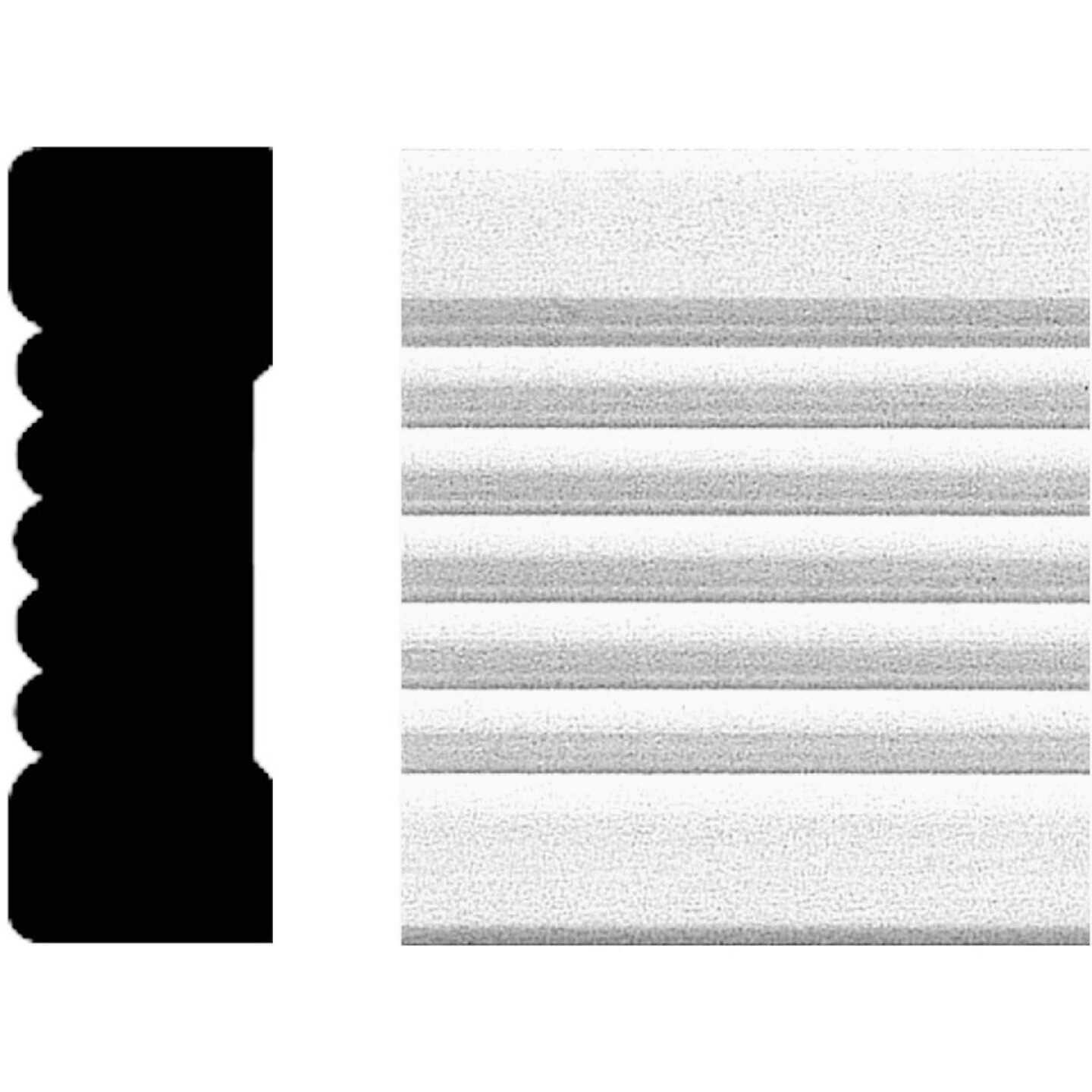 House of Fara 3/4 In. W. x 2-1/4 In. H. x 8 Ft. L. White MDF Fluted Casing Molding Image 1