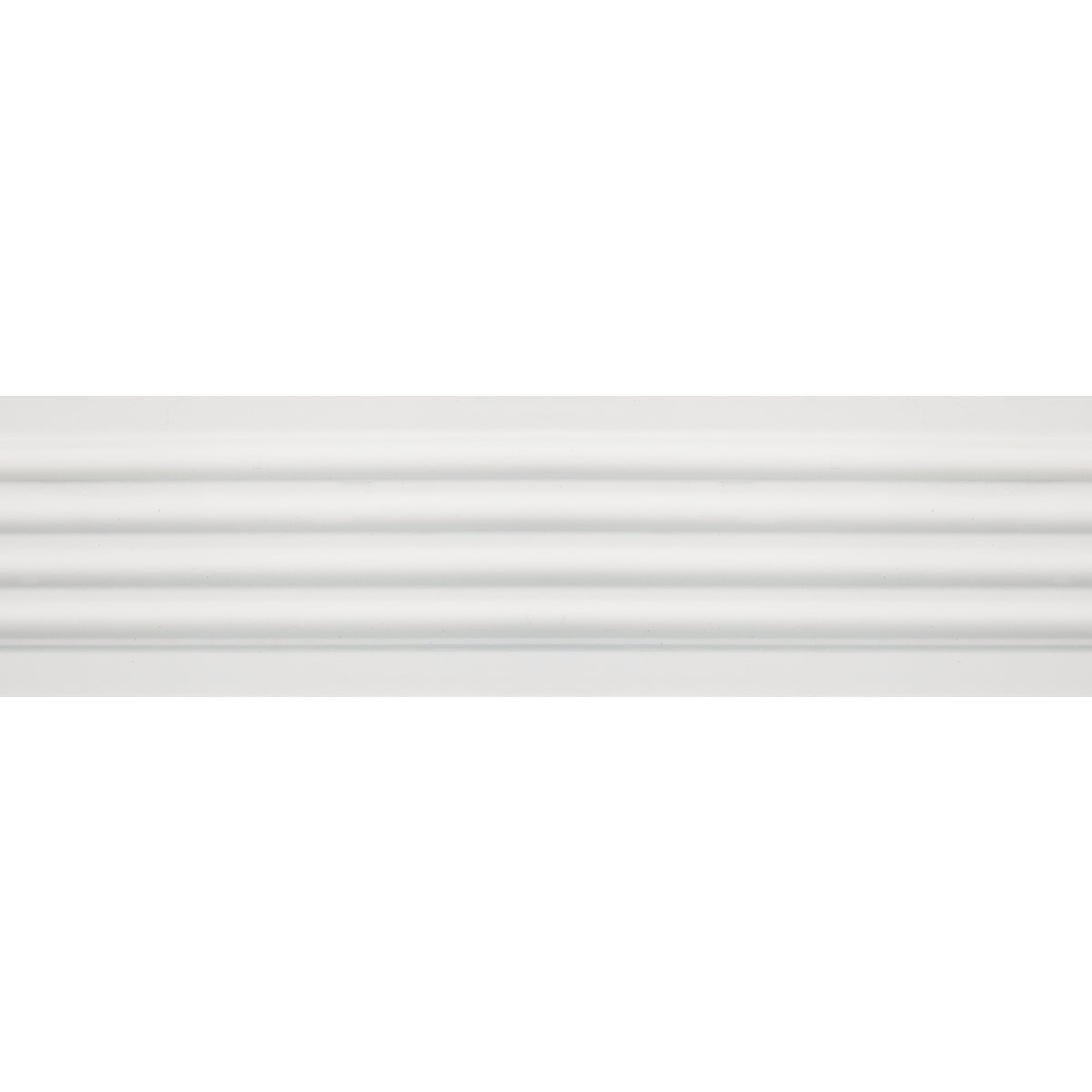 House of Fara 3/4 In. W. x 3 In. H. x 8 Ft. L. White MDF Fluted Casing Molding Image 3