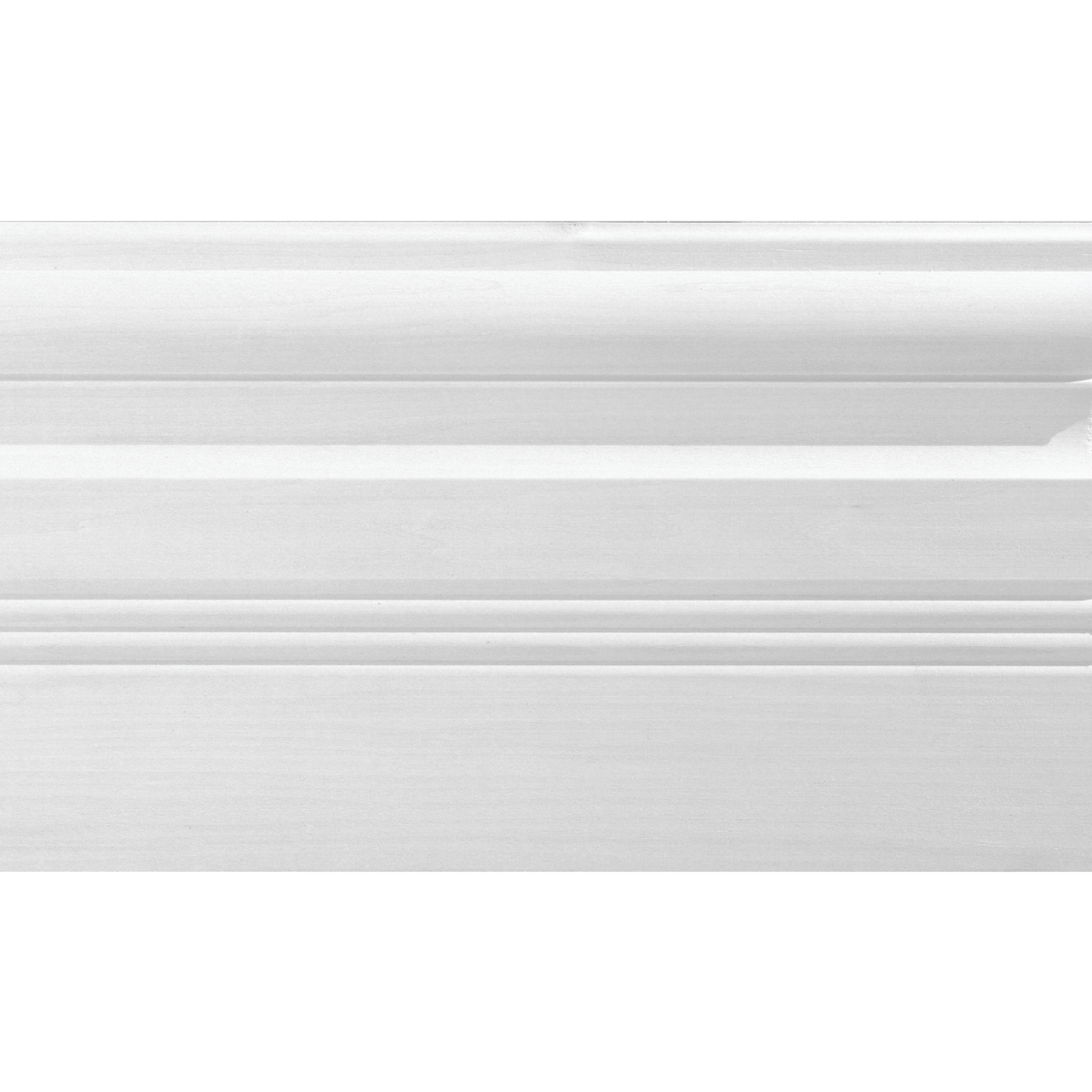 House of Fara 3/4 In. W. x 6-1/2 In. H. x 8 Ft. L. White MDF Victorian Base Molding Image 2